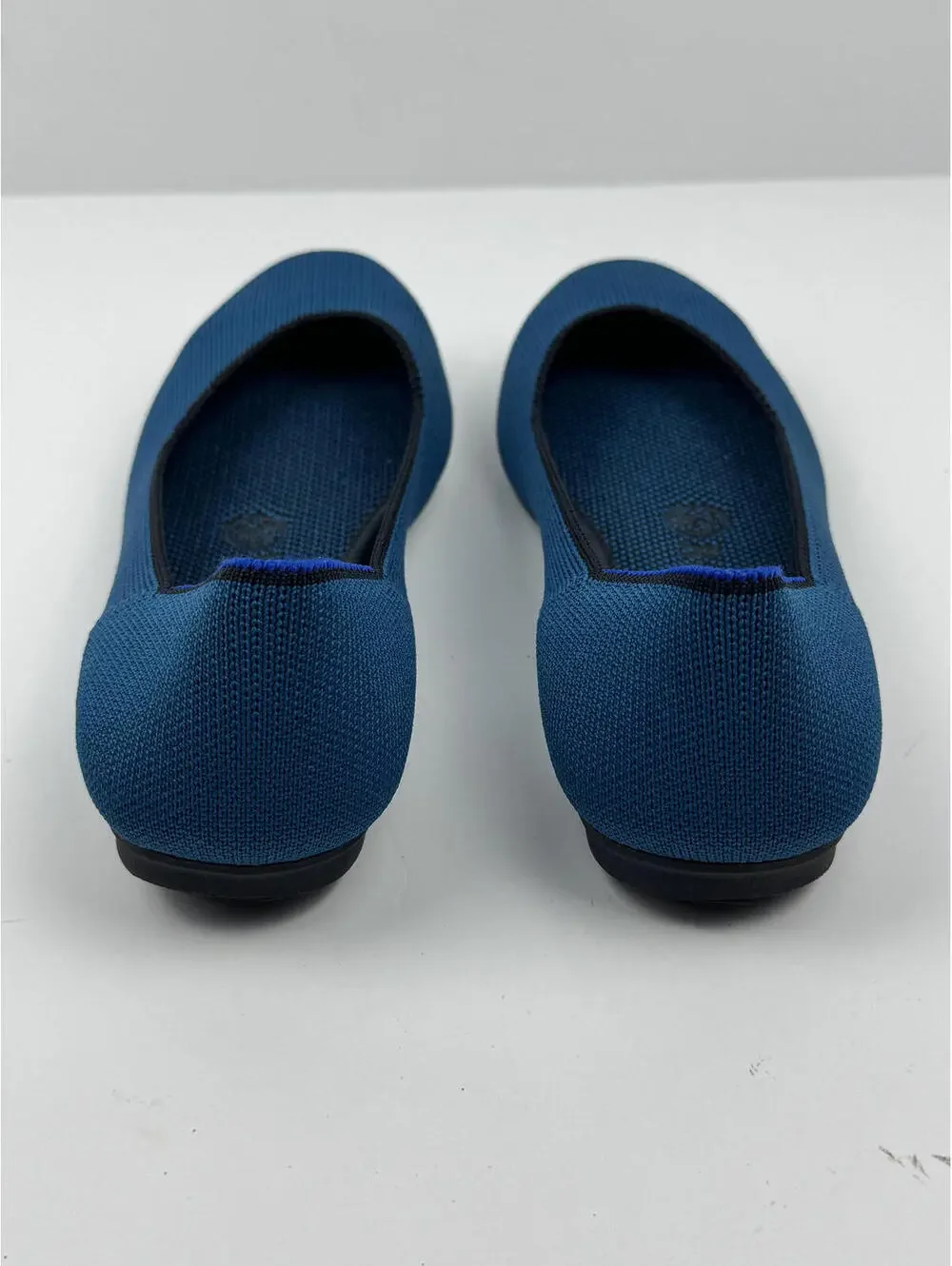 Women’s Blue Knit Ballet Flats